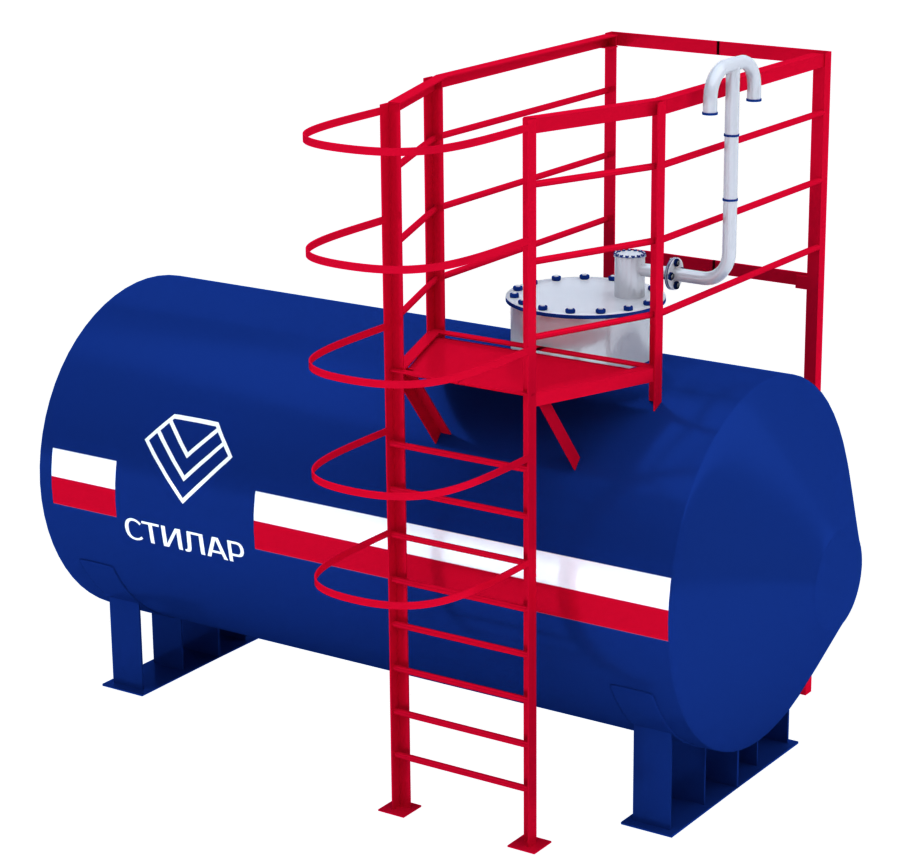 Горизонтальный резервуар РГСН для нефтепродуктов 50 м³ от завода-производителя
